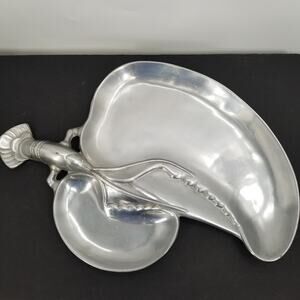 Vintage Metal Wilton Bruce Fox Design Large Lobster Tray Serving Platter COOL